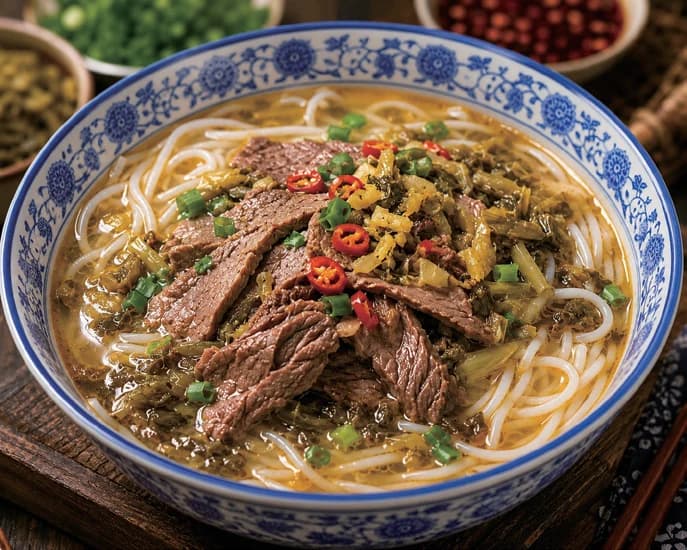 酸菜牛肉米线